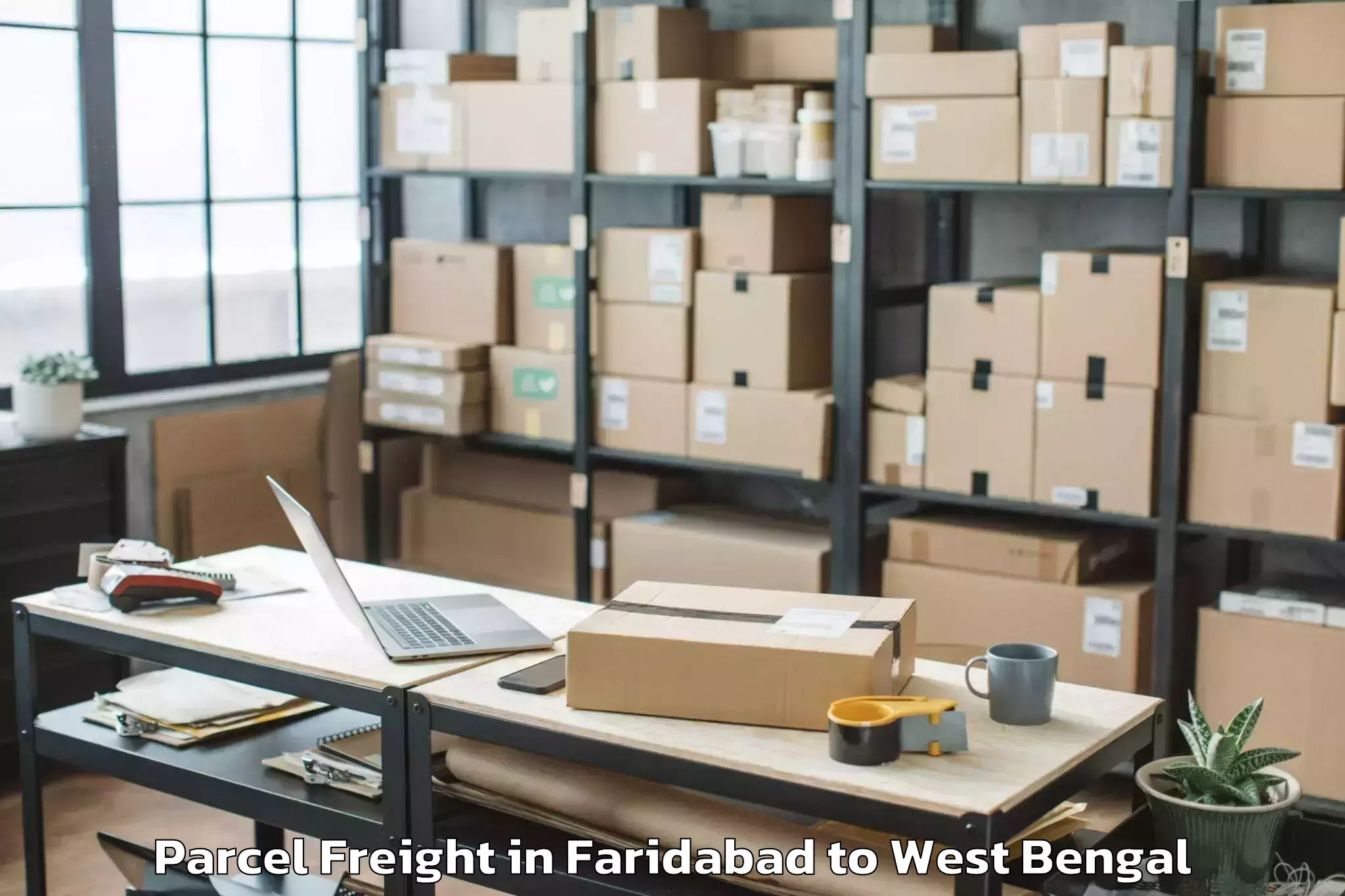 Book Faridabad to Jadavpur University Kolkata Parcel Freight Online